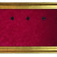 33 X 18 Mini Guitar Display Frame Red Suede Gold Frame Hols 3 Models