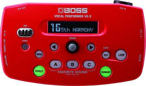 Boss Ve-5: Vocal Performer Effect Processor - Red - **Brought these in only for Best Buy**