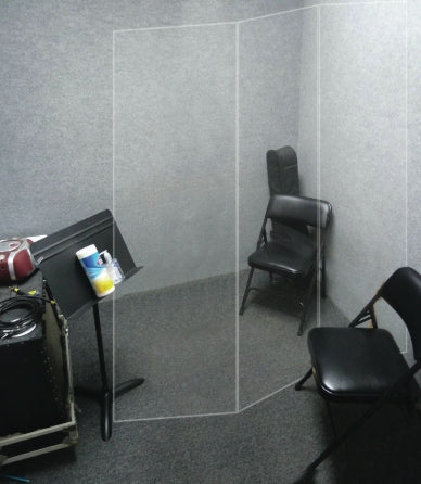 Sound and Virus Shield for Lesson Room 3-panel Clear Divider