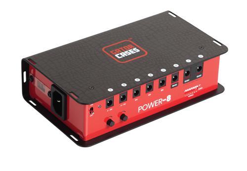 Pedal Board Power Supply with 8 Isolated Outlets