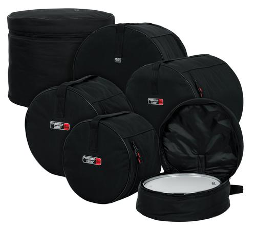 5-Piece Set of Padded Nylon Bags for Fusion Drum Set