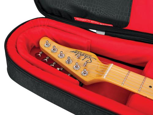 Transit Series Electric Guitar Gig Bag with Charcoal Black Exterior - Charcoal Black Exterior