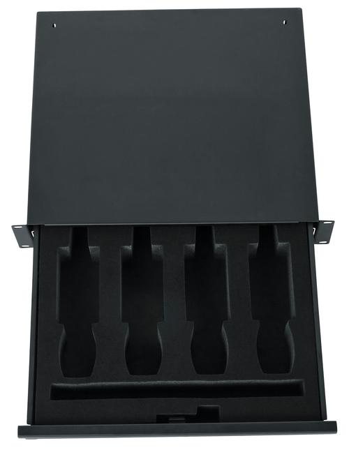 Gator Wireless Microphone Drawer; 2U