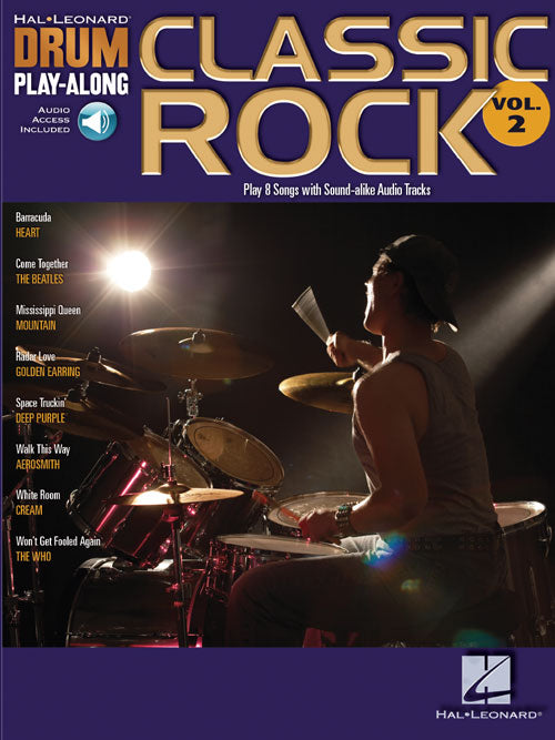 Classic Rock - Drum Play-Along Volume 2 - Book/Online Audio