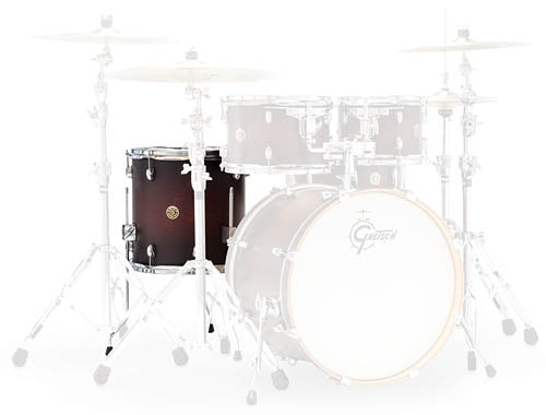 Gretsch 14x14 Floor Tom Satin Deep Cherry Burst Catalina Maple Add-On