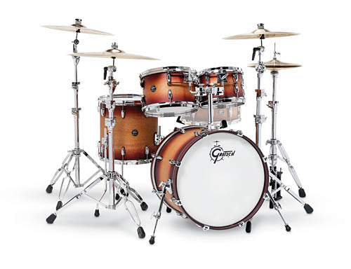 Gretsch Renown 4 Piece Drum Set (20/10/12/14) - Satin Tobacco Burst