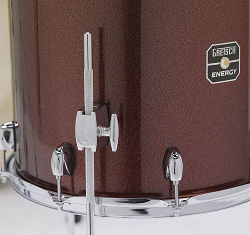 Gretsch Energy 5 Piece Set with 4 Piece Hardware Set (20/10/14/14/14SN) - Ruby Sparkle