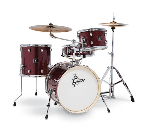 Gretsch Energy 4 Piece Street Kit With Hardware (18/12/14/14SN) - Ruby Sparkle