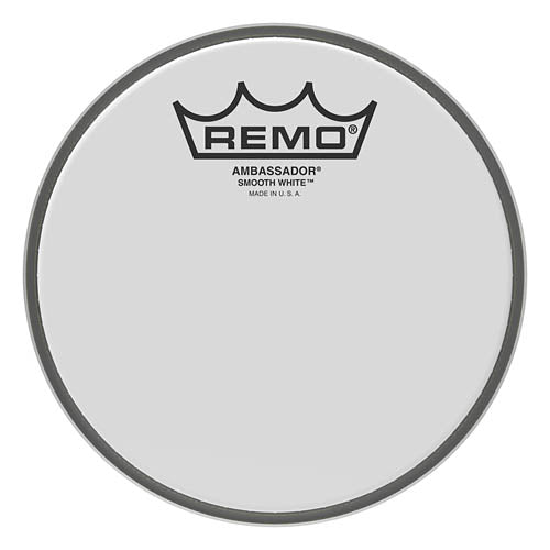 Ambassador Smooth White Drumhead - 6 inch.