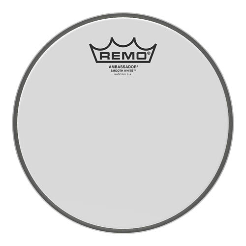 Ambassador Smooth White Drumhead - 8 inch.