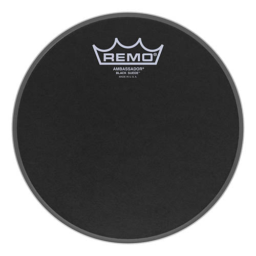 Batter, Ambassador, Black Suede, 8“ Diameter