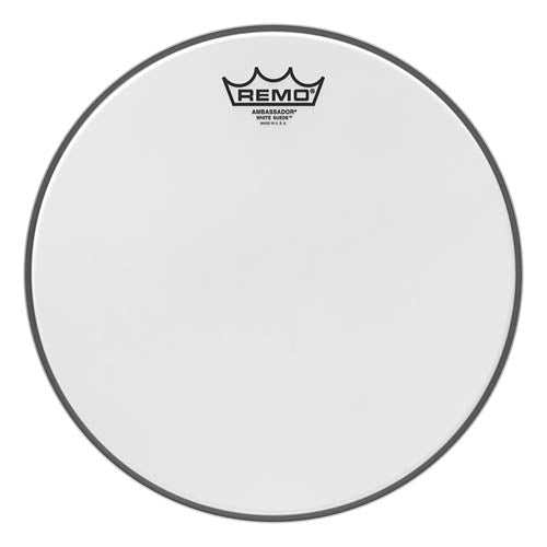 Batter, Ambassador, White Suede, 12“ Diameter