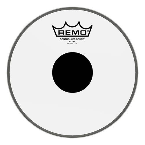 Controlled Sound Series Clear Black Dot Drumhead - 8 inch.