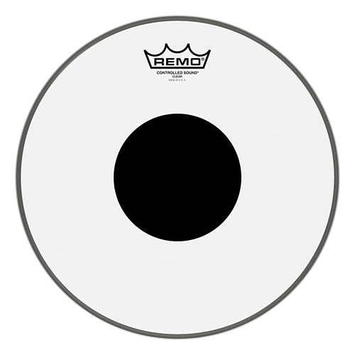 Controlled Sound Series Clear Black Dot Drumhead - 12 inch.