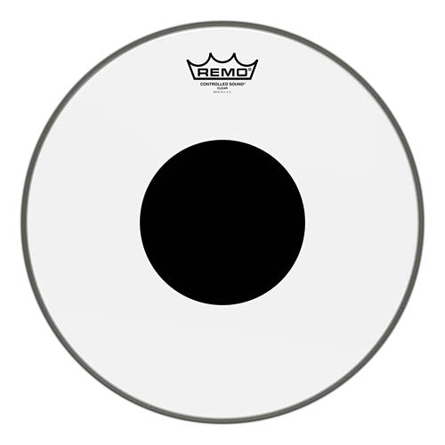 Controlled Sound Series Clear Black Dot Drumhead - 14 inch.