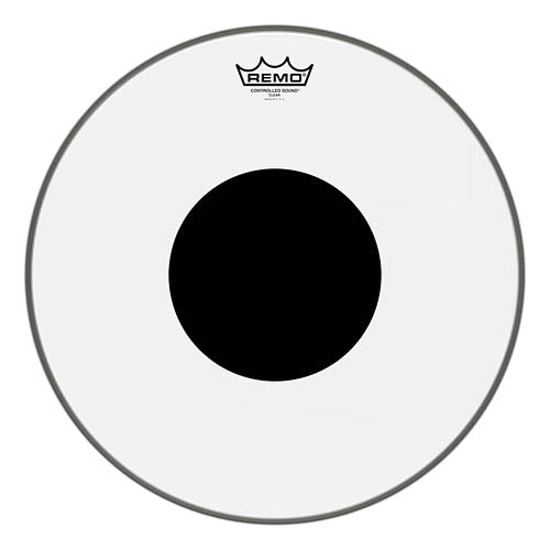 Controlled Sound Series Clear Black Dot Drumhead - 16 inch.