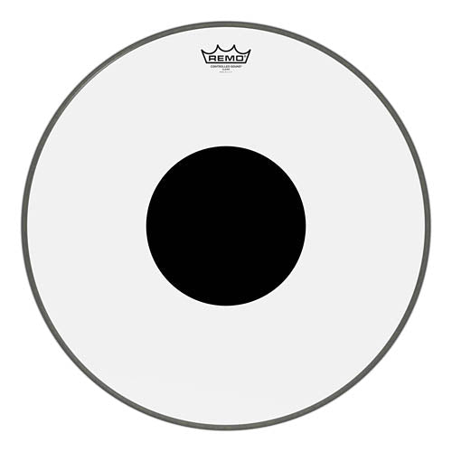 Controlled Sound Series Clear Black Dot Drumhead (Bass) - 20 inch.