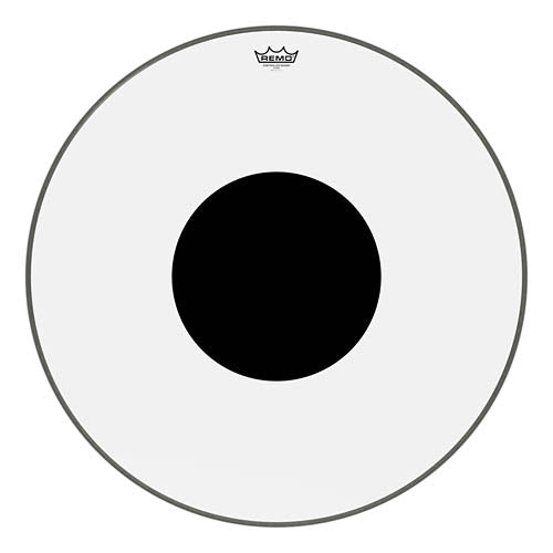 Controlled Sound Series Clear Black Dot Drumhead (Bass) - 28 inch.