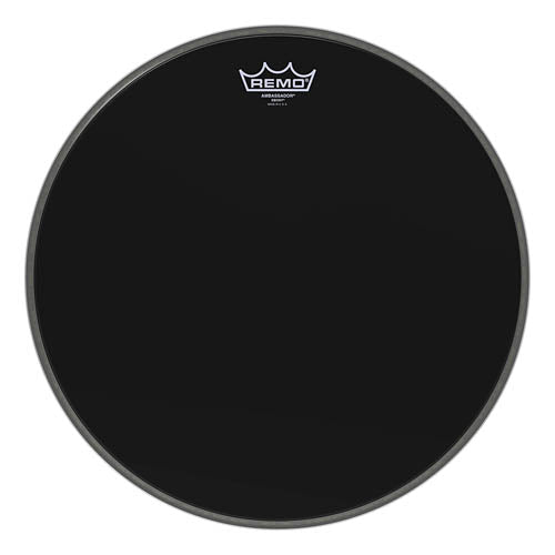 Ambassador Ebony Series Drumhead (Bass) - 16 inch.