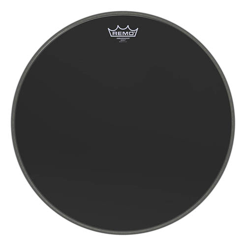 Ambassador Ebony Series Drumhead (Bass) - 18 inch.
