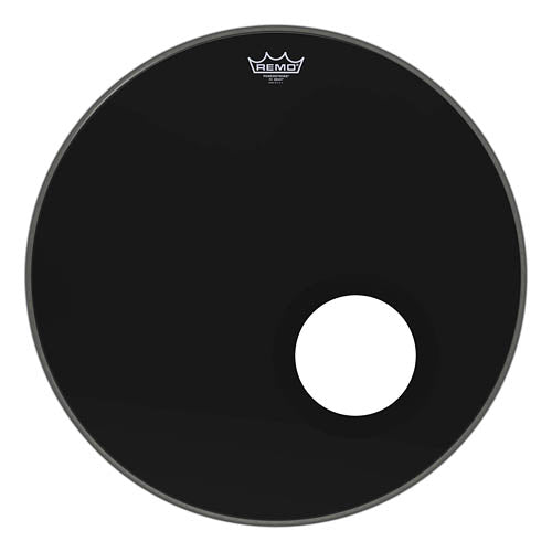 Bass, Powerstroke 3, Ebony, 22“ Diameter, 5” Black Dynamo Installed