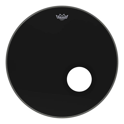 Bass, Powerstroke 3, Ebony, 24“ Diameter, 5” Black Dynamo Installed