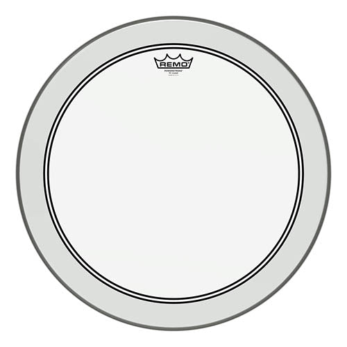 Bass, Powerstroke 3, Clear, 18“ Diameter, 2-1/2” Impact Patch