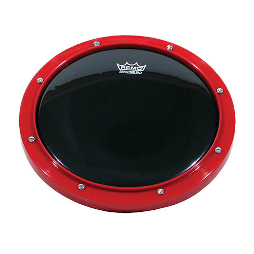 Practice Pad, 8 Diameter, Red with Ebony� Head - 8 Diameter, Red with Ebony� Head