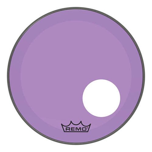 Powerstroke P3 Colortone Purple Skyndeep Bass Drumhead with 5 inch. Offset Hole - 18 inch.