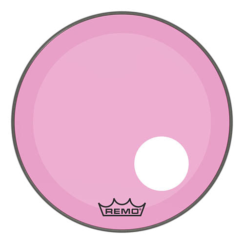 Powerstroke P3 Colortone Pink Skyndeep Bass Drumhead with 5 inch. Offset Hole - 20 inch.