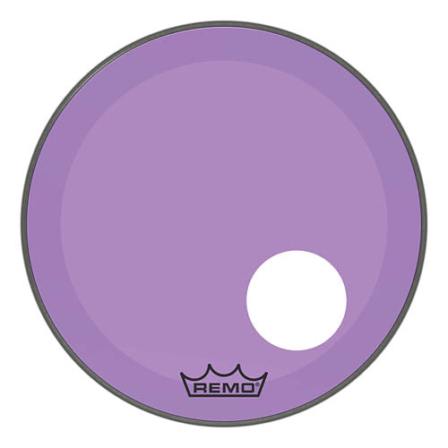 Powerstroke P3 Colortone Purple Skyndeep Bass Drumhead with 5 inch. Offset Hole - 20 inch.