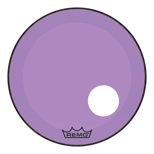 Powerstroke P3 Colortone Purple Skyndeep Bass Drumhead with 5 inch. Offset Hole - 22 inch.