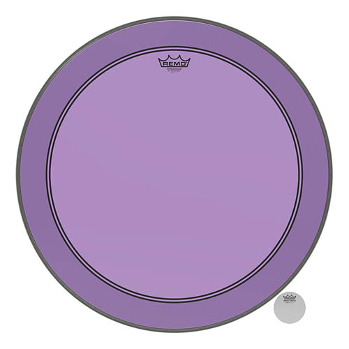 Powerstroke P3 Colortone Purple Skyndeep Bass Drumhead with 5 inch. Offset Hole - 24 inch.