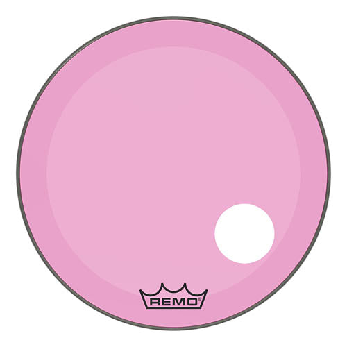 Powerstroke P3 Colortone Pink Skyndeep Bass Drumhead with 5 inch. Offset Hole - 26 inch.