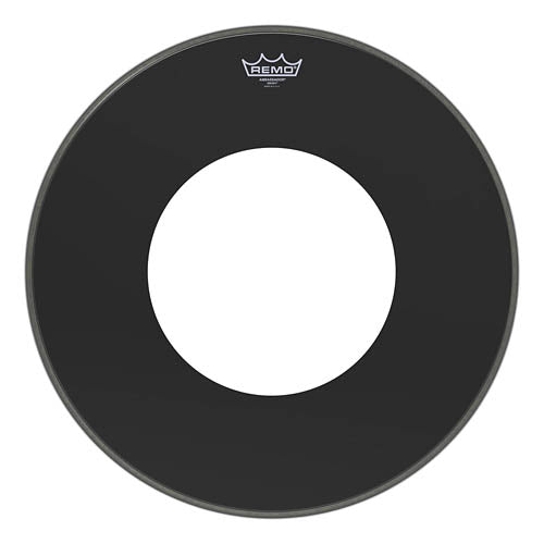 Bass, Ambassador, Ebony, 20“ Diameter, 10” Center Hole