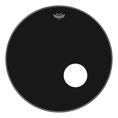 Bass, Powerstroke 3, Ebony, 22“ Diameter, 5” Offset Hole