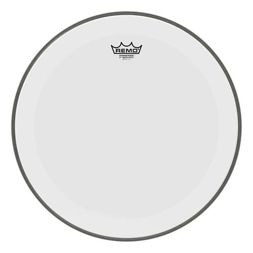 Bass, Powerstroke 3, Smooth White, 18“ Diameter, Dynamo, No Stripe