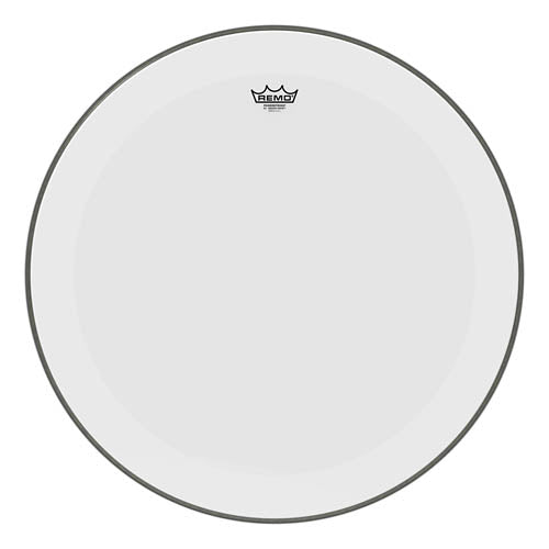 Bass, Powerstroke 3, Smooth White, 22“ Diameter, No Stripe