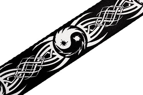 Polyester Guitar Strap - Tribal Ying Yang