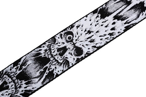 Polyester Guitar Strap - Zombie Skull