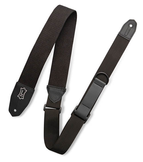 Right Height Cotton Guitar Strap - Black