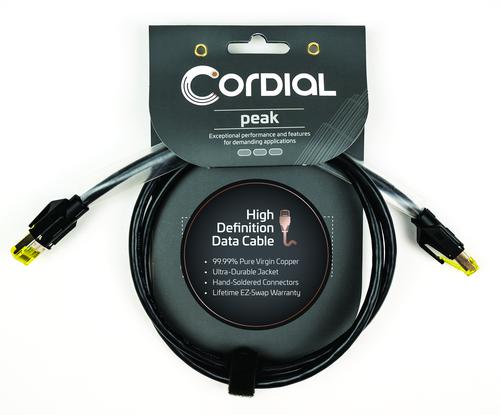 Premium CAT Data Cable with Neutrik etherCon Metal Connectors & RJ-45 Connectivity - 7A Data Cable, 3-Foot Cable