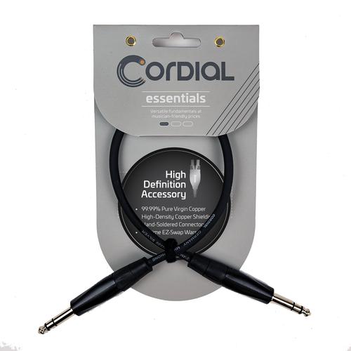 Balanced Mic/Line - 1/4-inch TRS to 1/4-inch TRS - 10-foot cable - 1/4-inch TRS to 1/4-inch TRS - 10-foot cable