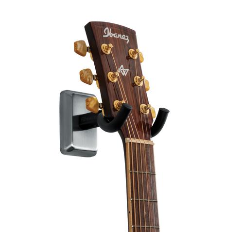 Frameworks Wall Mounted Guitar Hanger with Satin Chrome Mounting Plate