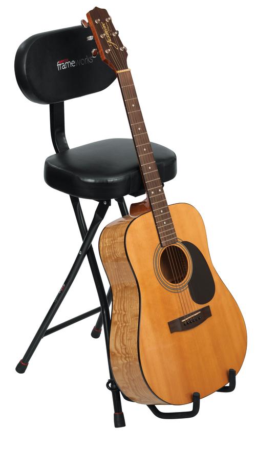 Frameworks Combination Guitar Performance Seat and Single Guitar Stand