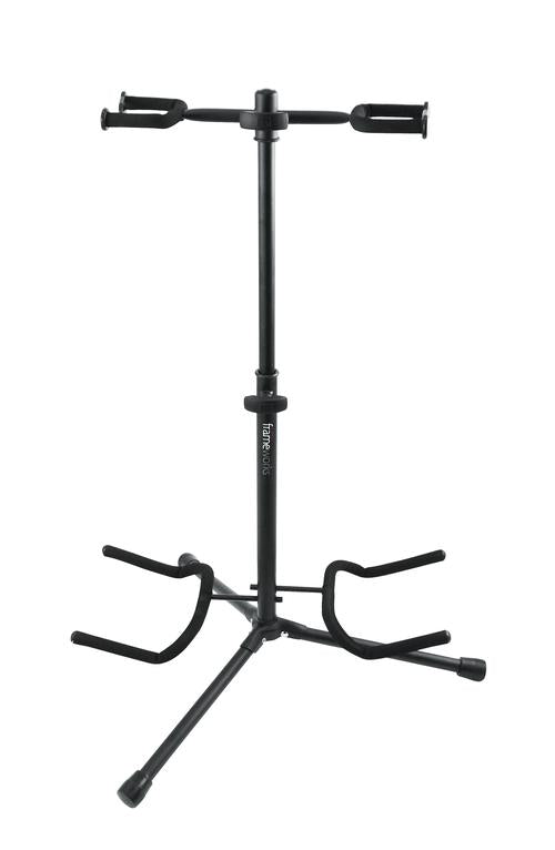 Frameworks Double Guitar Stand with Heavy Duty Tubing and Instrument Finish Friendly Rubber