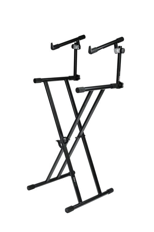 Frameworks Heavy Duty 2 Tier “X” Style Keyboard Stand with Rubberized Leveling Foot