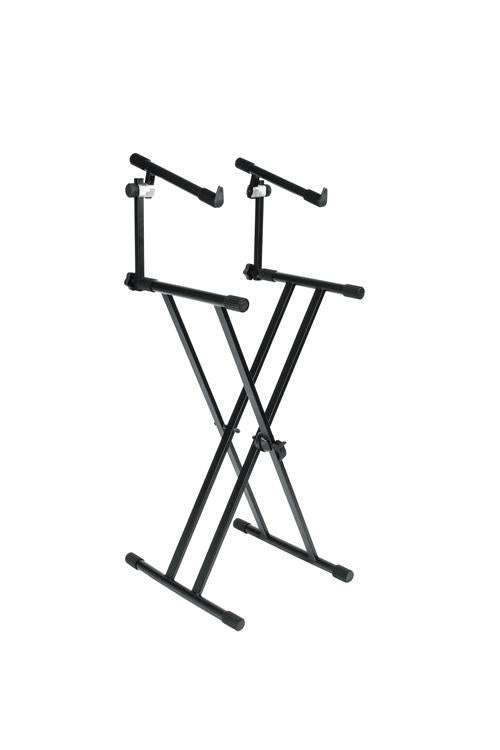 Frameworks Heavy Duty 2 Tier “X” Style Keyboard Stand with Rubberized Leveling Foot