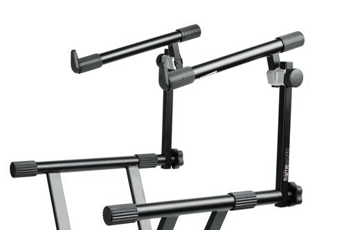 Frameworks Heavy Duty 2 Tier “X” Style Keyboard Stand with Rubberized Leveling Foot