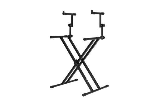 Frameworks Heavy Duty 2 Tier “X” Style Keyboard Stand with Rubberized Leveling Foot